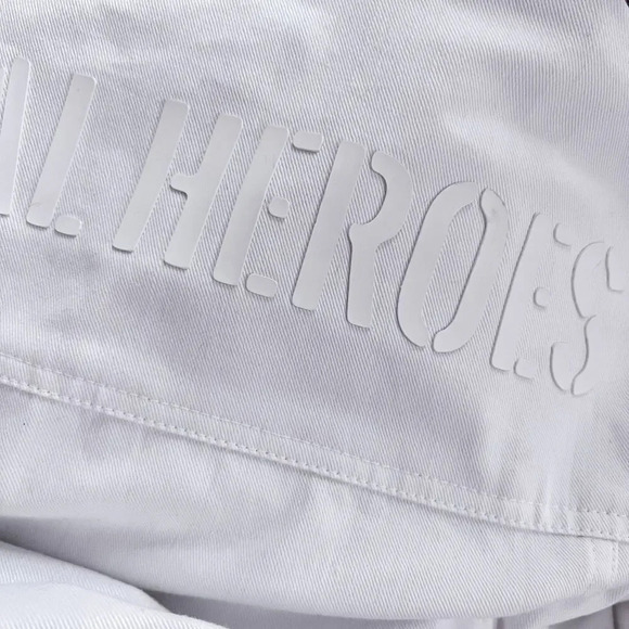 Local Heroes Women's White Denim 100% Cotton Jacket size Small - Picture 5 of 6